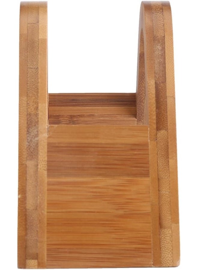 Hakeeta coffee filter holder of Bamboo, can hold 100pcs cone filters of 4-Sizes, for Home/Office/Cafe/Hotel, Coffee Paper Storage Rack - Image 5